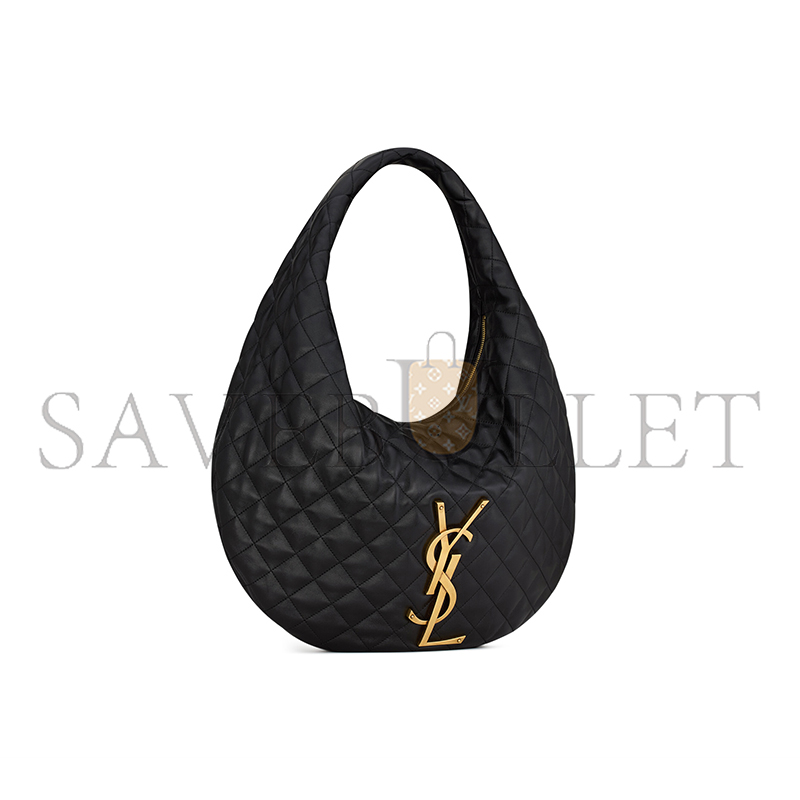 YSL ICARE HOBO IN QUILTED NAPPA 858160AAANG1000 (47*30.5*12cm)